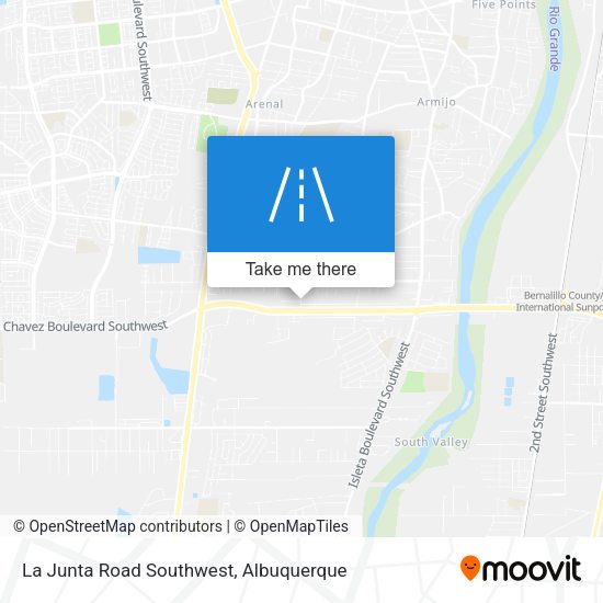 La Junta Road Southwest map