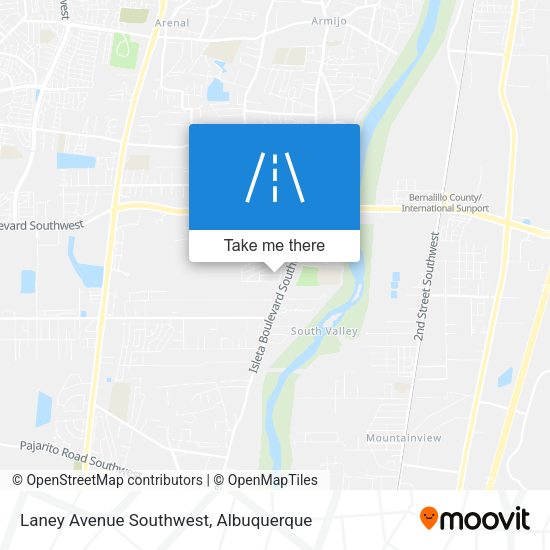 Laney Avenue Southwest map
