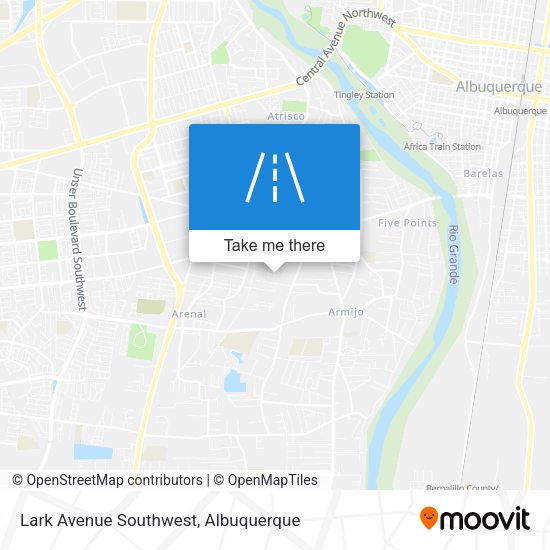 Lark Avenue Southwest map