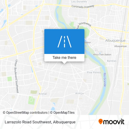Mapa de Larrazolo Road Southwest