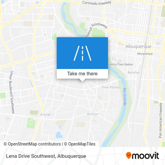 Lena Drive Southwest map