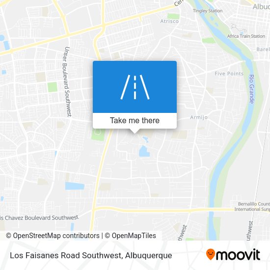 Mapa de Los Faisanes Road Southwest