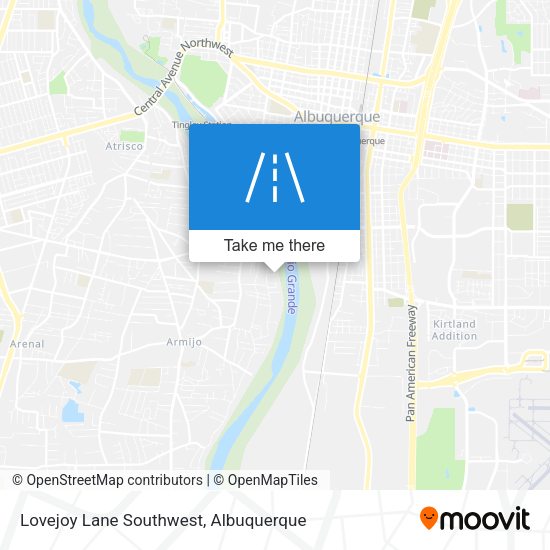 Lovejoy Lane Southwest map