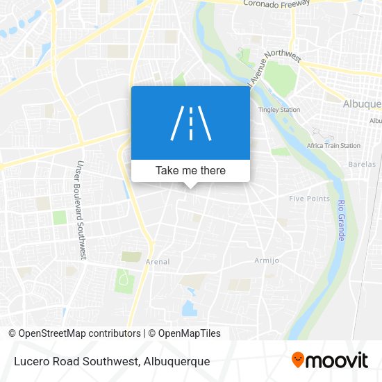 Mapa de Lucero Road Southwest