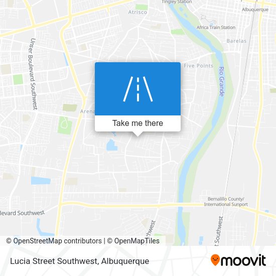 Mapa de Lucia Street Southwest