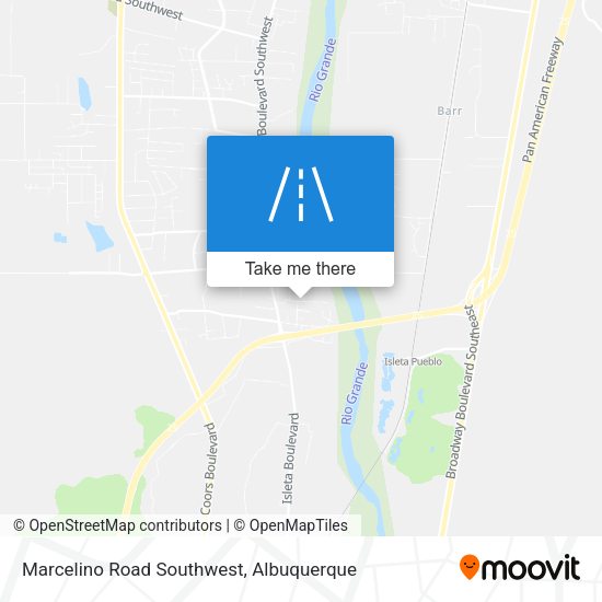 Marcelino Road Southwest map