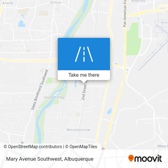Mary Avenue Southwest map