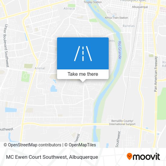 Mapa de MC Ewen Court Southwest