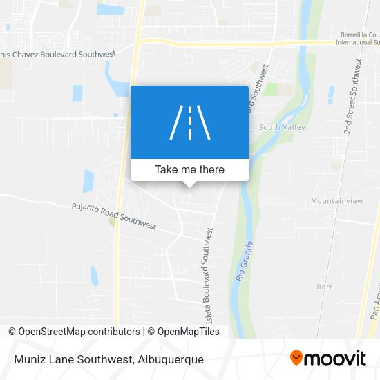 Mapa de Muniz Lane Southwest