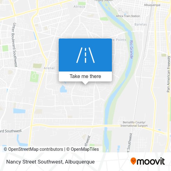 Mapa de Nancy Street Southwest