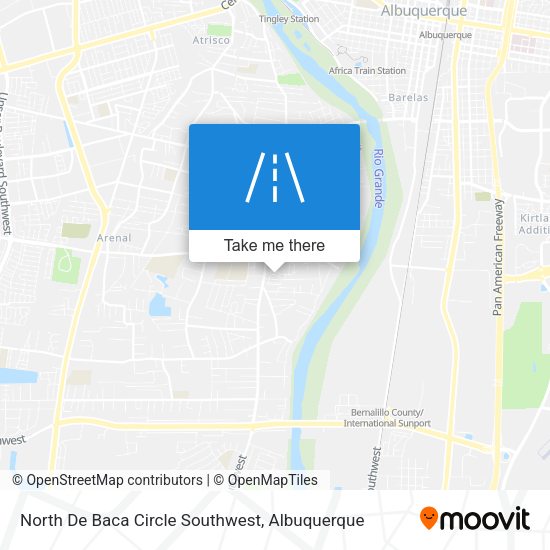 Mapa de North De Baca Circle Southwest