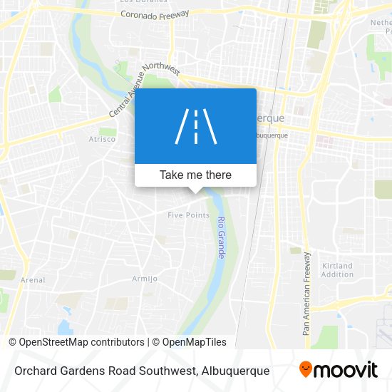 Orchard Gardens Road Southwest map