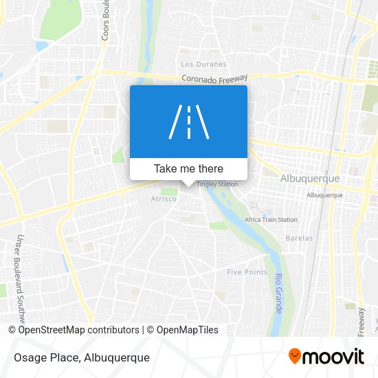 Osage Place map