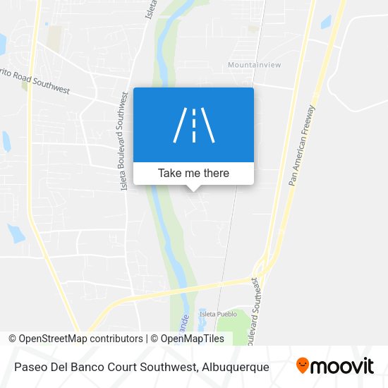 Paseo Del Banco Court Southwest map