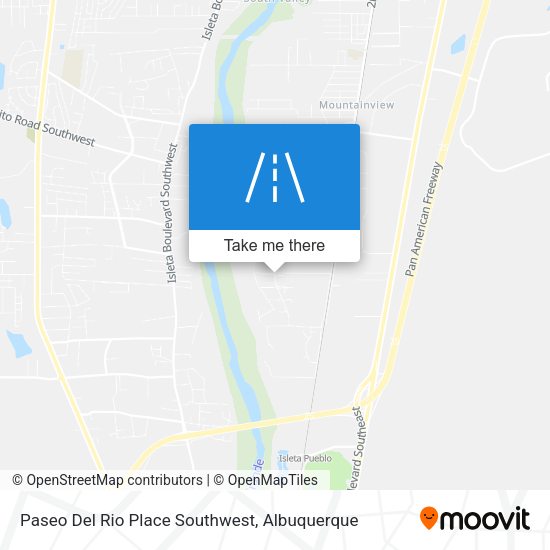 Paseo Del Rio Place Southwest map