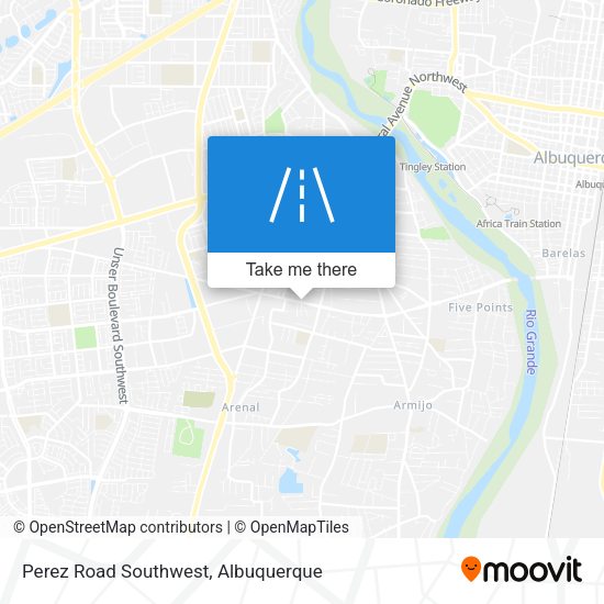 Perez Road Southwest map