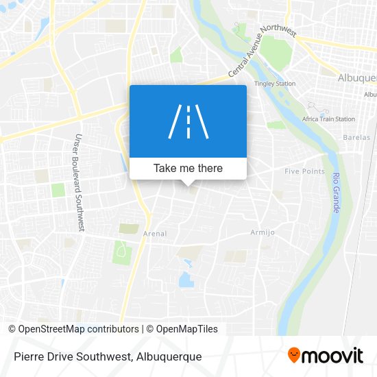 Pierre Drive Southwest map