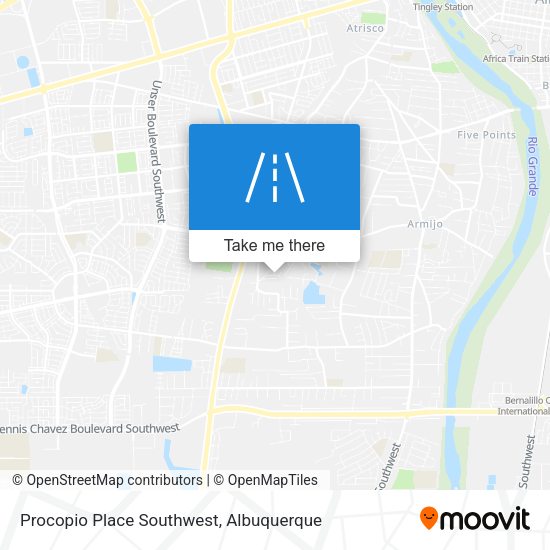 Procopio Place Southwest map