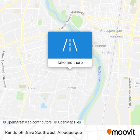 Randolph Drive Southwest map