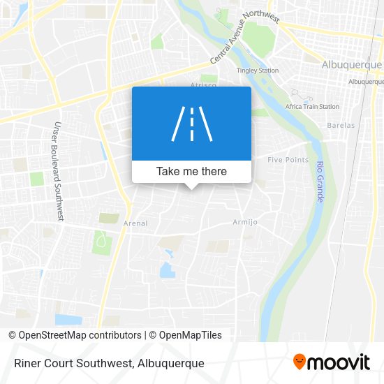 Riner Court Southwest map