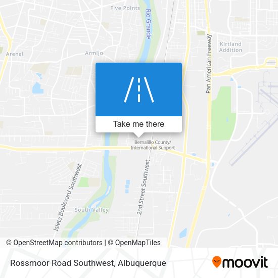 Rossmoor Road Southwest map