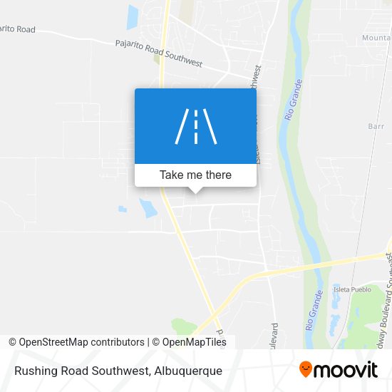 Rushing Road Southwest map