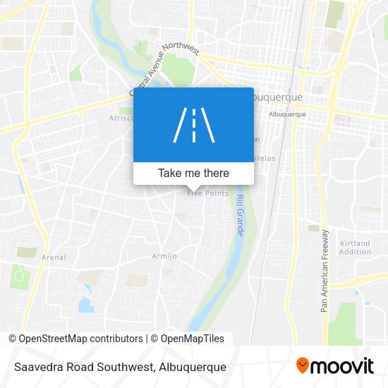 Mapa de Saavedra Road Southwest