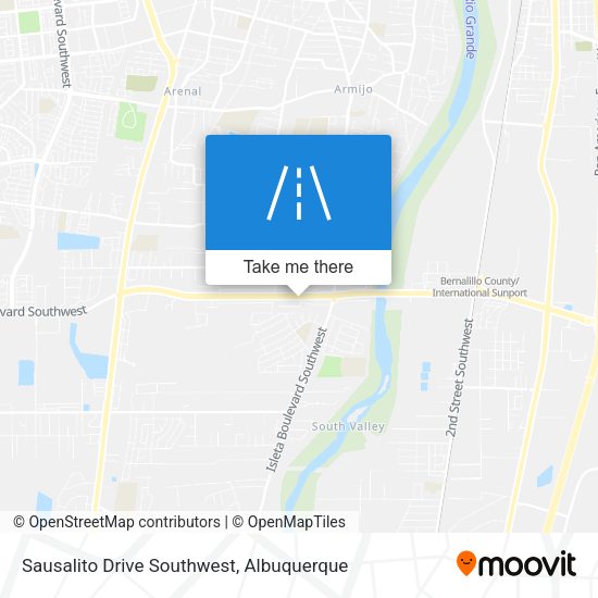 Sausalito Drive Southwest map