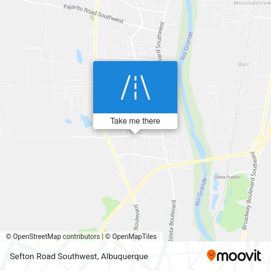 Sefton Road Southwest map