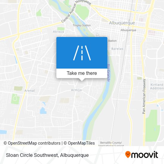 Mapa de Sloan Circle Southwest