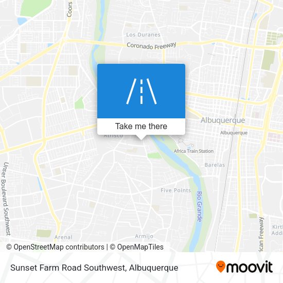 Mapa de Sunset Farm Road Southwest