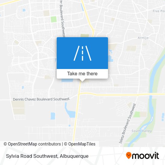 Mapa de Sylvia Road Southwest