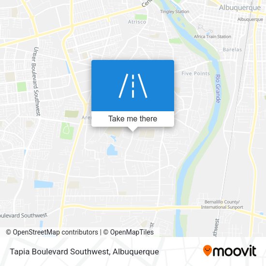 Mapa de Tapia Boulevard Southwest