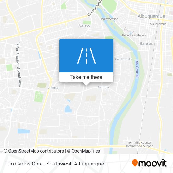 Tio Carlos Court Southwest map