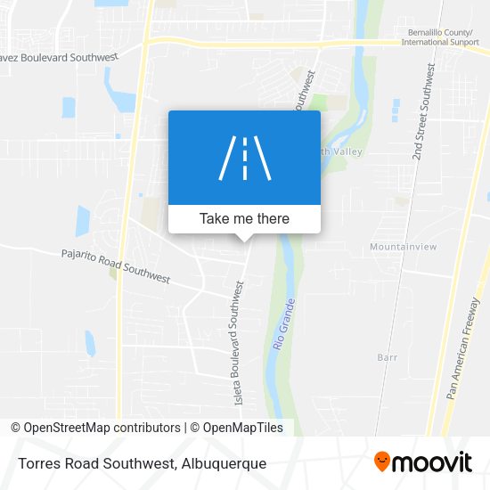 Torres Road Southwest map