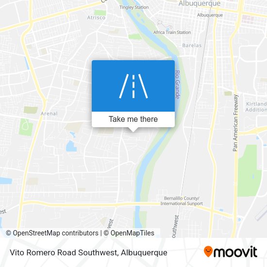 Mapa de Vito Romero Road Southwest
