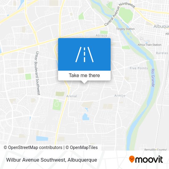 Wilbur Avenue Southwest map