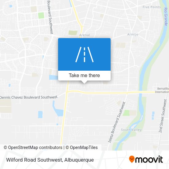 Mapa de Wilford Road Southwest