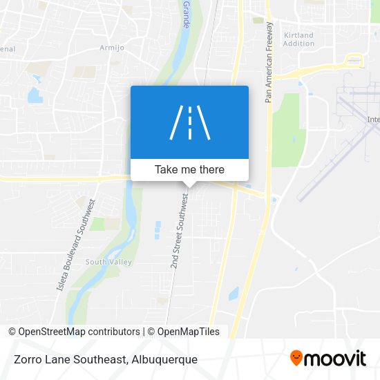 Zorro Lane Southeast map