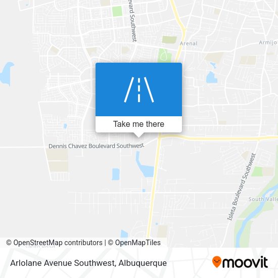 Arlolane Avenue Southwest map