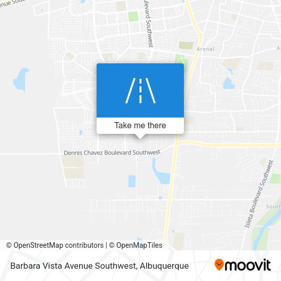 Barbara Vista Avenue Southwest map