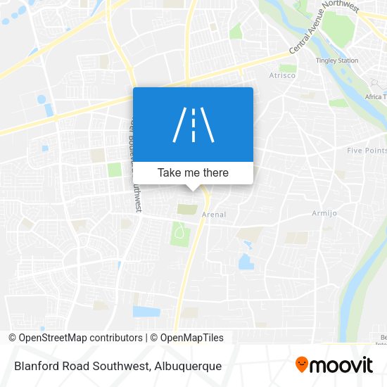Mapa de Blanford Road Southwest