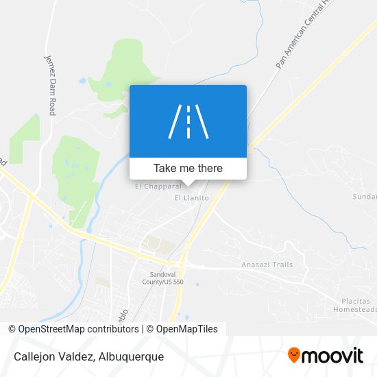 Callejon Valdez map