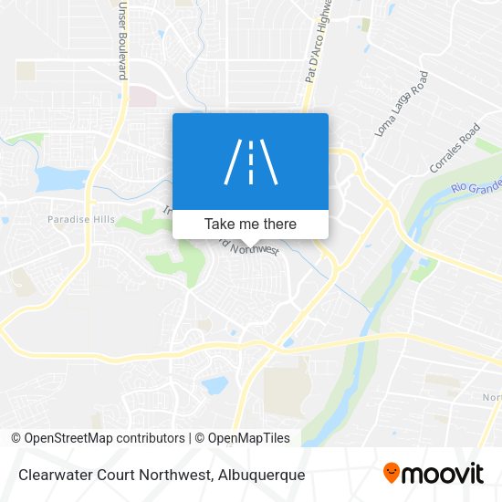 Mapa de Clearwater Court Northwest