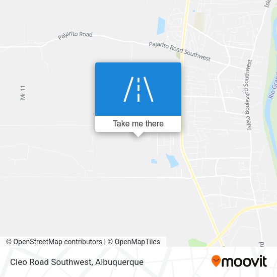 Cleo Road Southwest map