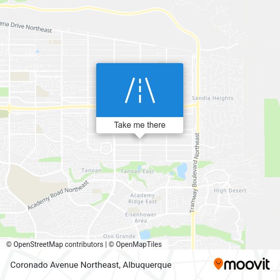 Mapa de Coronado Avenue Northeast