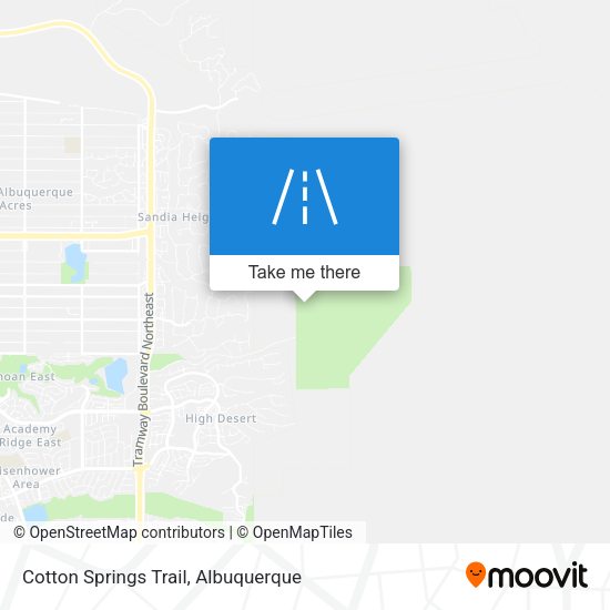 Mapa de Cotton Springs Trail