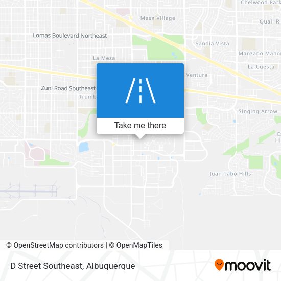 D Street Southeast map