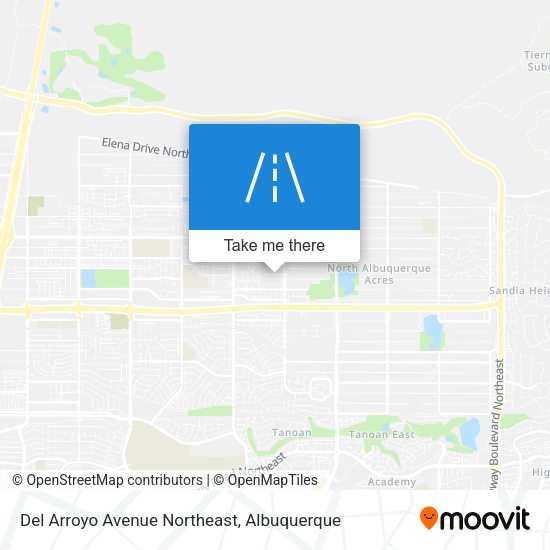 Mapa de Del Arroyo Avenue Northeast