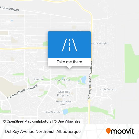 Del Rey Avenue Northeast map